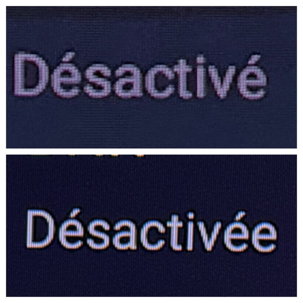 AWOL AETHETION en haut FORMOVIE THEATER PREMIUM en bas