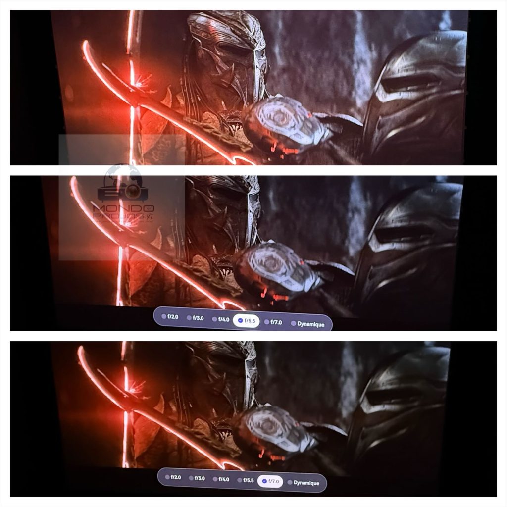 Effet iris mécanique sur image Titan Noir Max